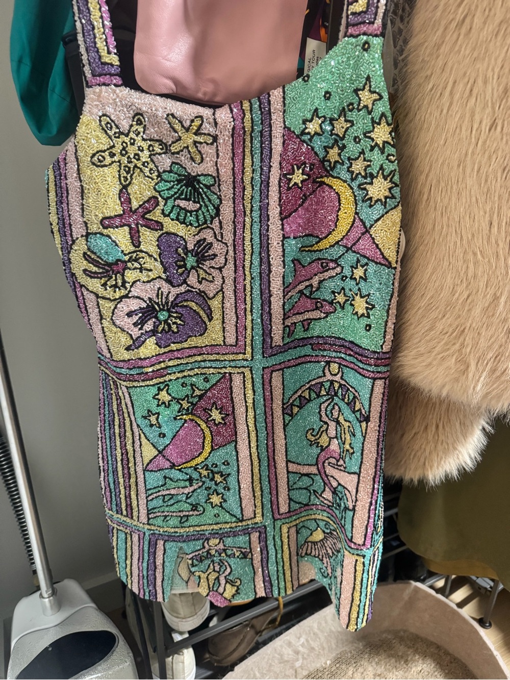 Oceanus Talia Hand EMbroidered Minidress - Picture 4 of 6